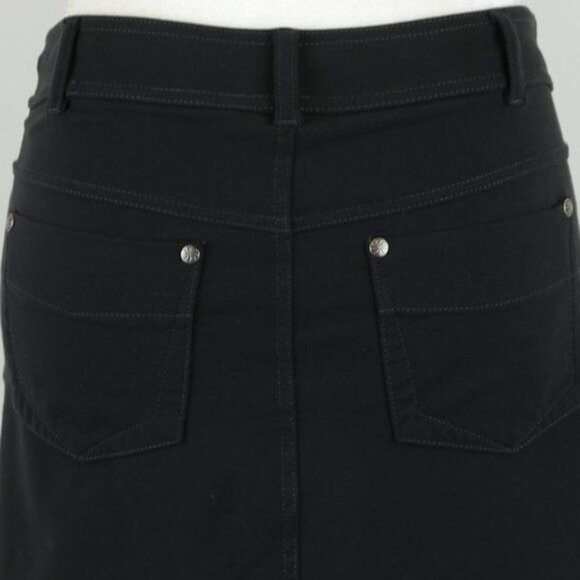 Athleta Bettona Women's Extra Small Black Knit Pull On Mid Rise Casual Skort - Picture 4 of 11